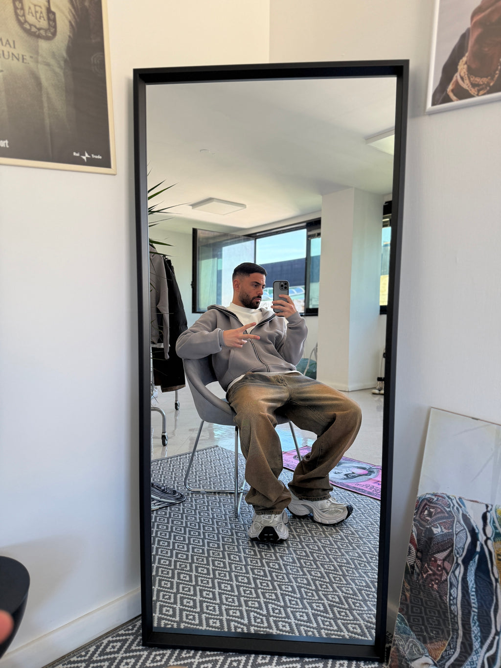 Felpa Boxy Connor GRIGIA